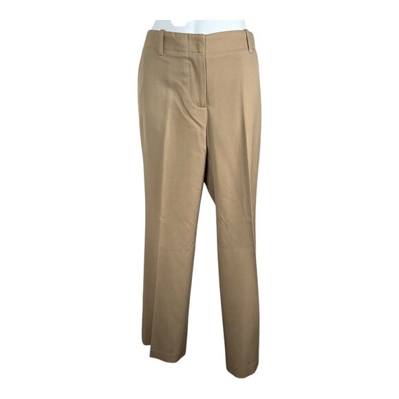 J. Crew Women's 100% Wool Trouser Pants Classic SZ 4 Favorite Fit Tan Work Wear - Picture 5 of 14